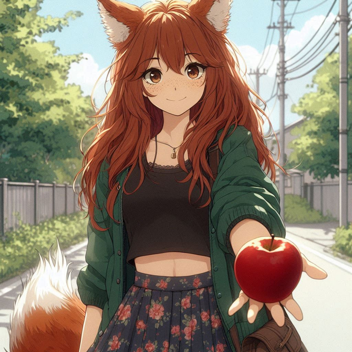    ( ) -  ,  ,  , Anime Art, Animal Ears, , , Original Character, , , , , , Ginger & White, 