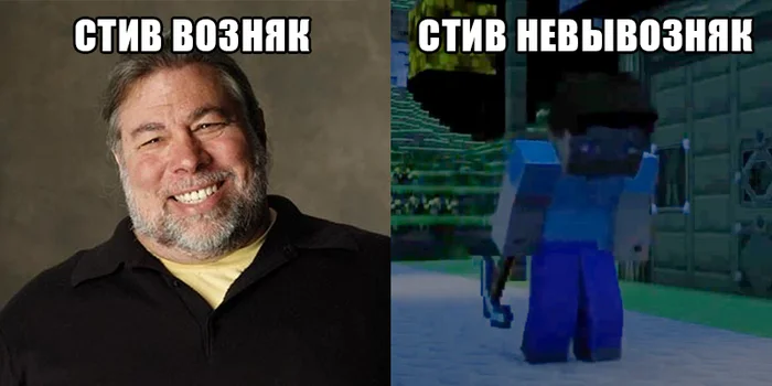 What kind of Steve are you? - Picture with text, Wordplay, Depressed, Steve Wozniak, Minecraft