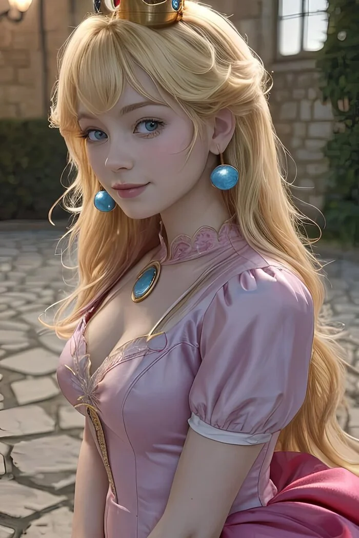 Female Super Mario Characters in Real Life - My, Нейронные сети, Stable diffusion, Neural network art, Artificial Intelligence, Super mario, Princess peach, Longpost