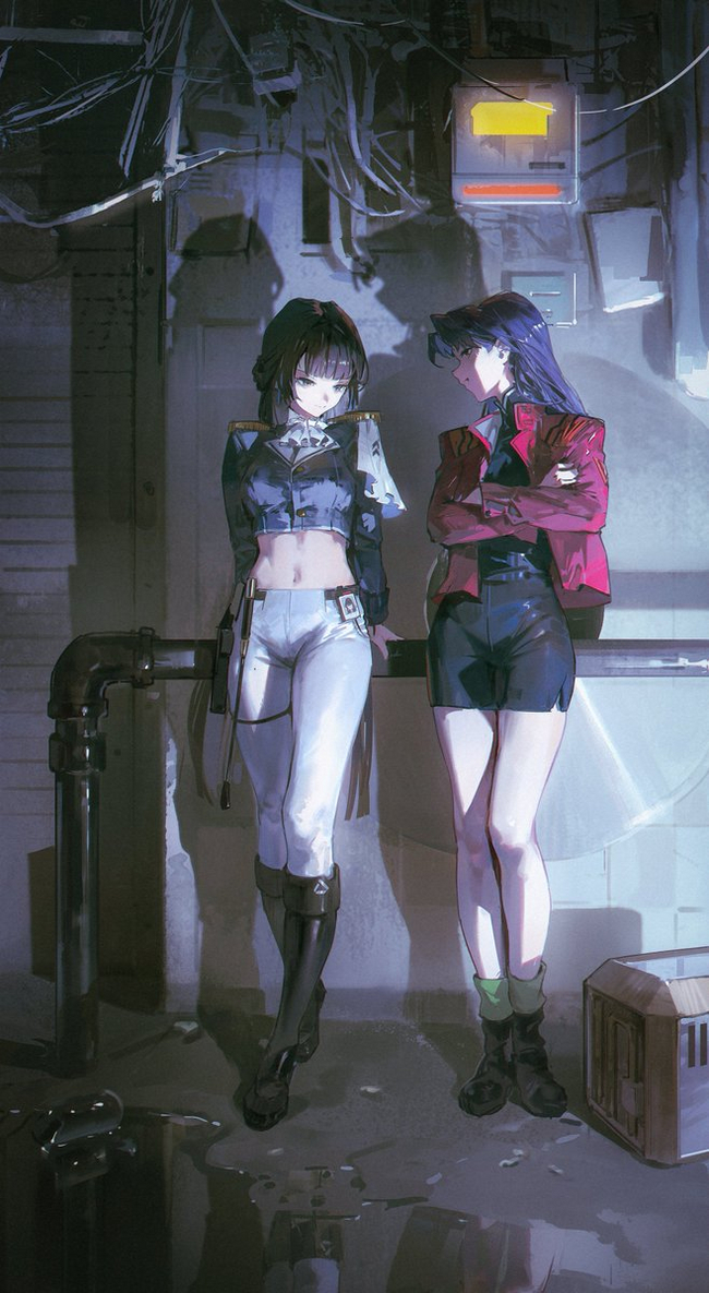 Мамочки - Anime Art, Аниме, Evangelion, Goddess of victory: nikke, Misato Katsuragi, Marciana (Nikke)