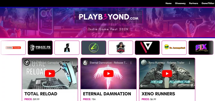 Онлайн-фестиваль инди-игр PLAYB3YOND - Инди, Инди игра, Gamedev, Unity, Разработка