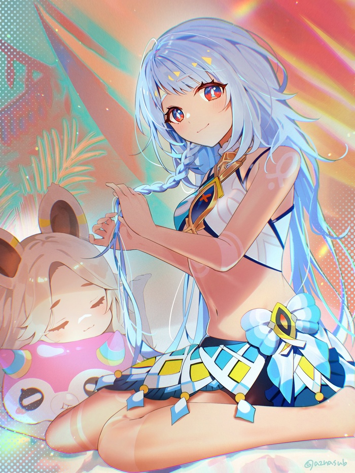    Anime Art, , , , Genshin Impact, Mualani (Genshin Impact), Kachina (Genshin Impact)