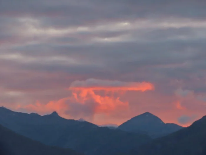 Bloody sunset - My, The photo, Travels, Tourism, Alaska, Cruise liners, Sunset