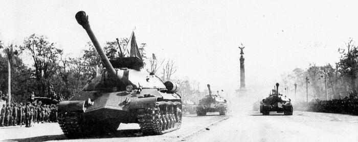 Victory Parade in Berlin - the USSR, The Great Patriotic War, История России, Military history, Victory parade, Stalin, Nazism, Georgy Zhukov, Historical photo, Old photo, The photo, Telegram (link), Longpost