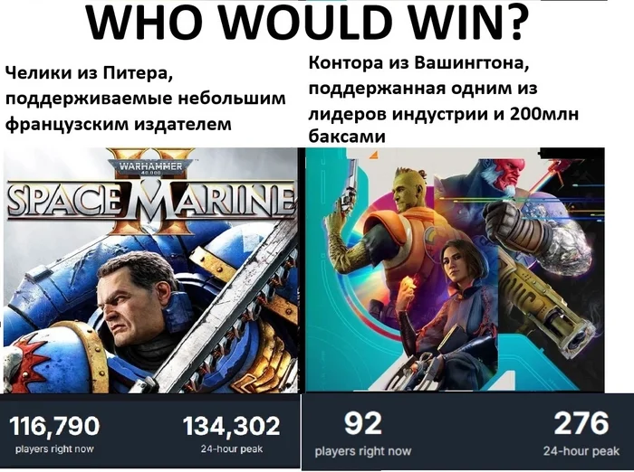 Ху? - Компьютерные игры, Игры, Warhammer 40k, Warhammer 40k: Space Marine 2, Concord, Картинка с текстом