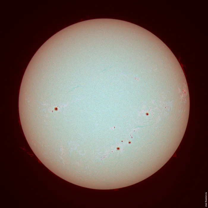 Sun, September 8, 2024 - My, The sun, Astrophoto, Astronomy, Space, Starhunter, Karachay-Cherkessia