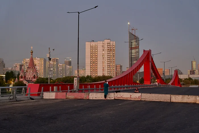 On the new bridge - My, The photo, Moscow, Feely, Bridge, Longpost