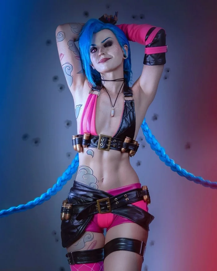 Jinx(Jinx) | League of Legends(League of Legends) - Cosplay, Jinx, League of legends, Riot games, Computer games, The photo, Twitter (link), Longpost, Series Cosplay  League of Legends  Arcane