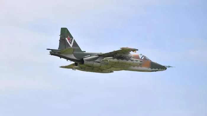 Su-25s hit Ukrainian Armed Forces manpower and equipment in Kursk region - Special operation, Military Review, Military establishment, APU, Kursk region, Su-25, Aviation, Military aviation, Politics