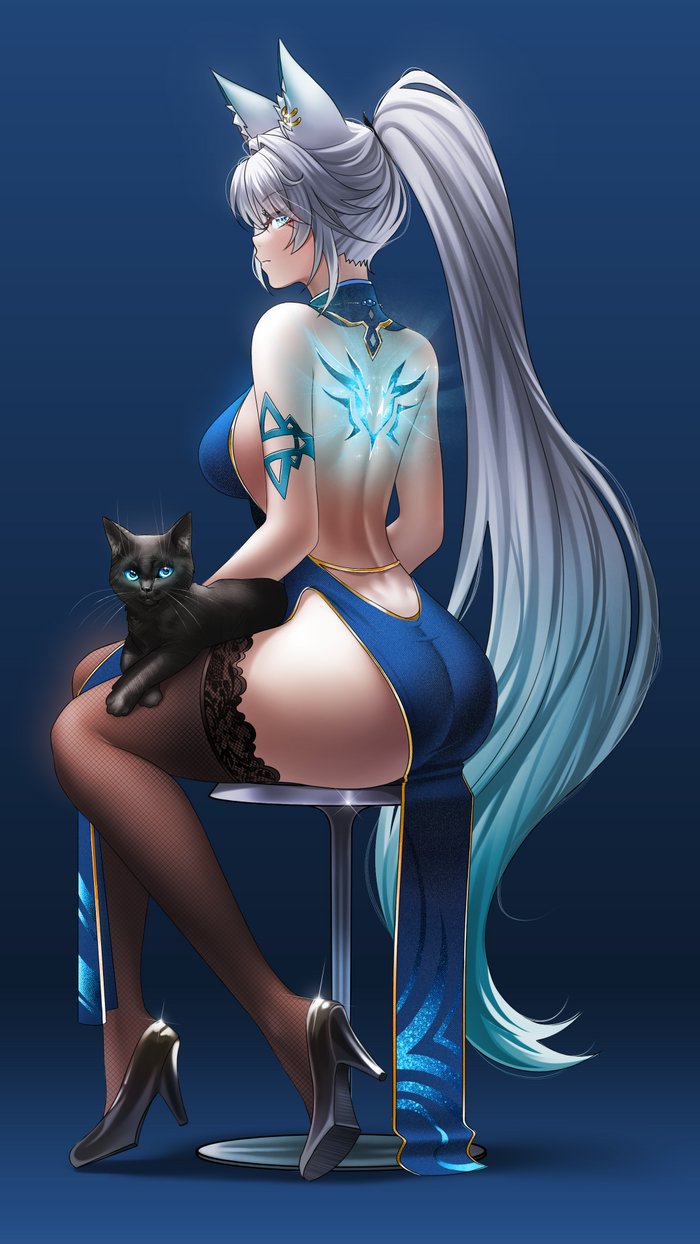 Feixiao Anime Art, , Honkai: Star Rail, Feixiao (Honkai: Star Rail), Animal Ears, ,  , 