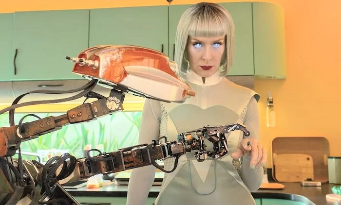 The French are having fun with robots - My, Movie review, Fragment, France, Postmodernism, Fantasy, Science fiction, Comedy, Review, Dystopia, Movies, Cinema, New films, Film and TV series news, Futurism, I advise you to look