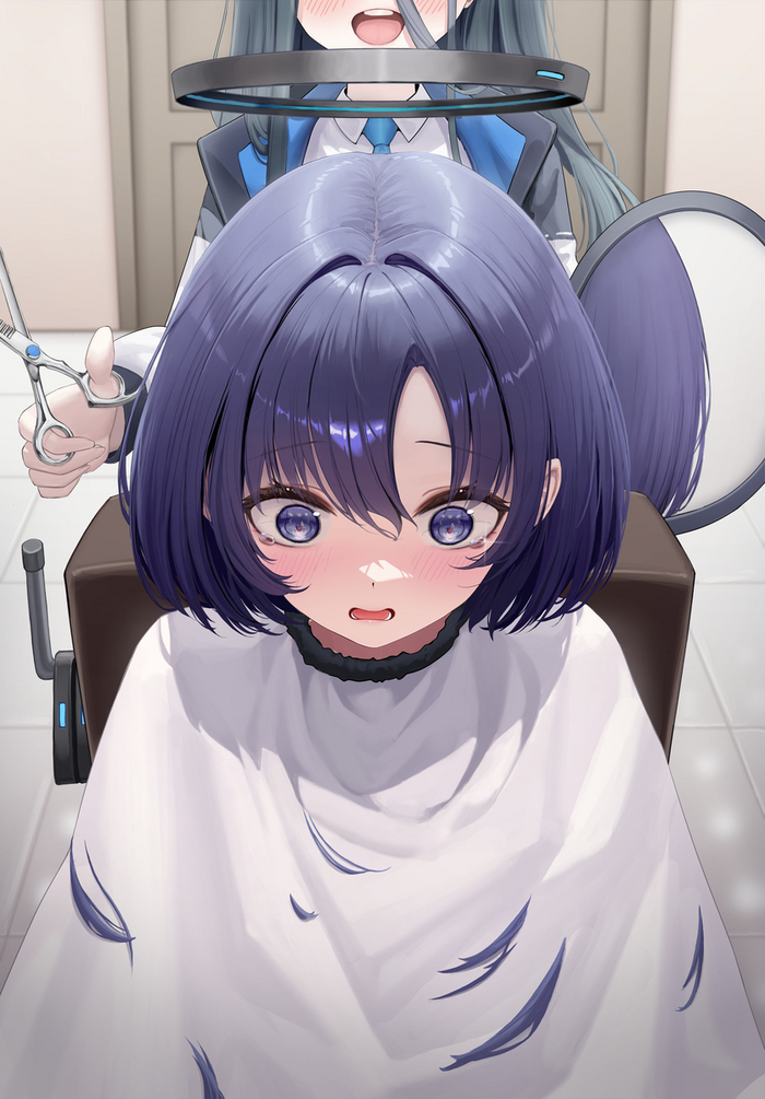   , Anime Art, Blue Archive, Hayase Yuuka, Tendou Alice, 