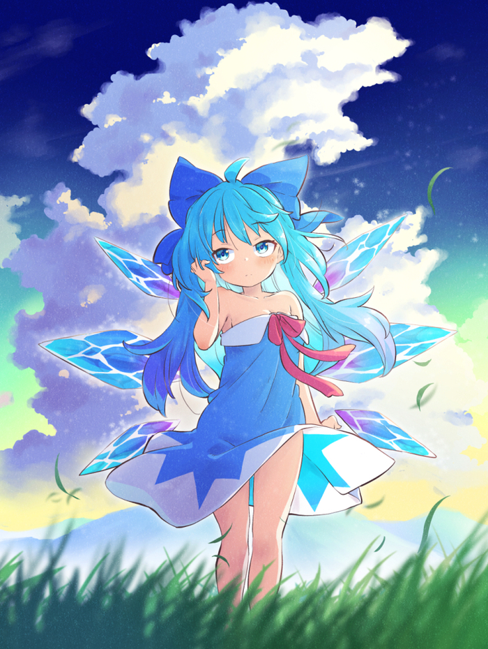 9.9 Cirno Day Touhou, Cirno, Anime Art, Game Art, , , 