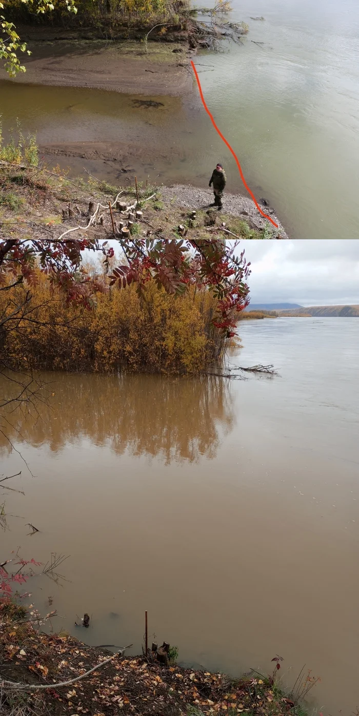 Life on TDS in the taiga. Autumn tide - My, Weather station, Hydrology, Longpost