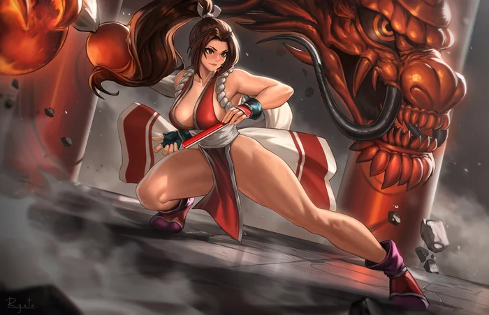 Mai Shiranui - Mai Shiranui, The King of Fighters, Anime Art, Аниме, Игры