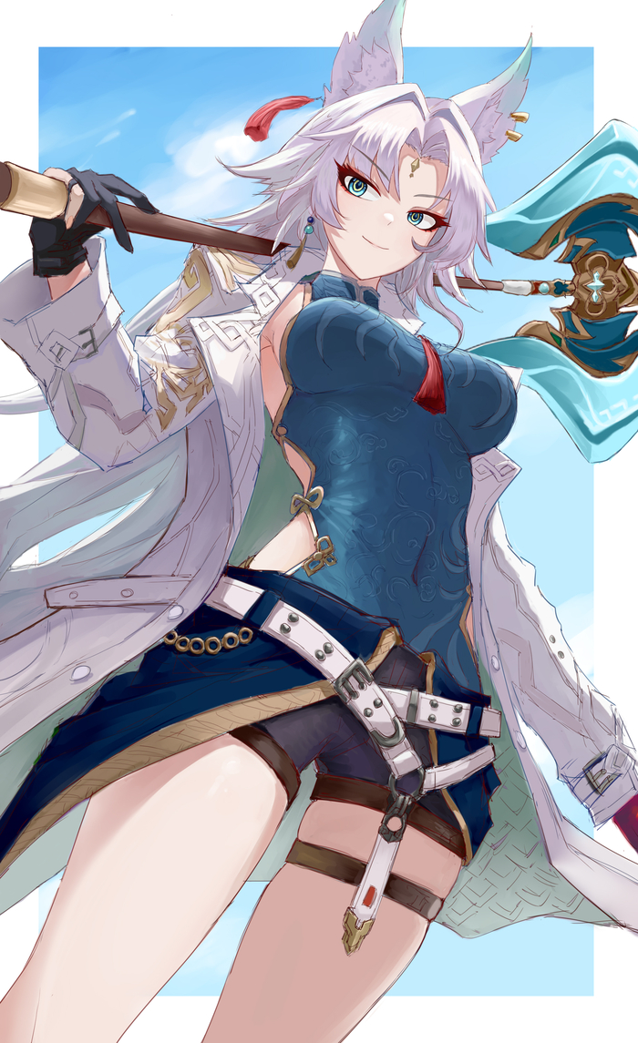   ,     , Anime Art, Feixiao (Honkai: Star Rail), Honkai: Star Rail, Animal Ears