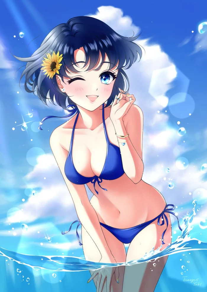 Happy Birthday, Mizuno Ami! - Sailor Moon, Sailor Mercury, Anime, Anime art, Longpost