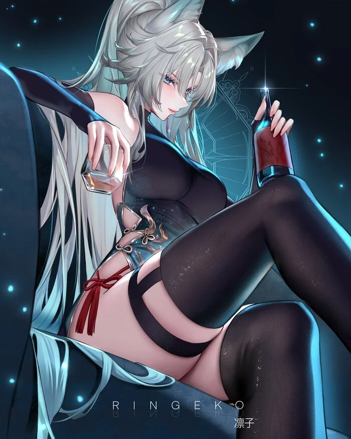 Feixiao - Anime art, Anime, Honkai: Star Rail, Feixiao (Honkai: Star Rail), Animal ears, Kitsune, Ringeko