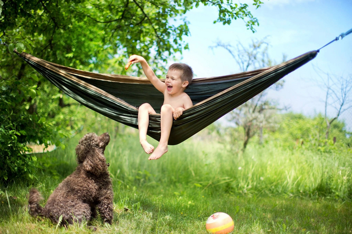 Малыш и пудель