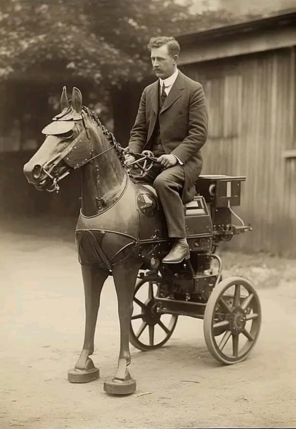 Photos and interesting_66 - Old photo, Historical photo, Military history, Protection, Armored vehicle, Armor, Corset, Pedal horse, Telegram (link), VKontakte (link), Longpost