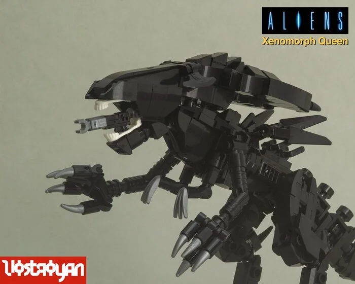 #MOCдня ALIENS Xenomorph Queen от Vostroyan - LEGO, Конструктор, Moc, Сборка, Чужой, Чужие фильм, Длиннопост