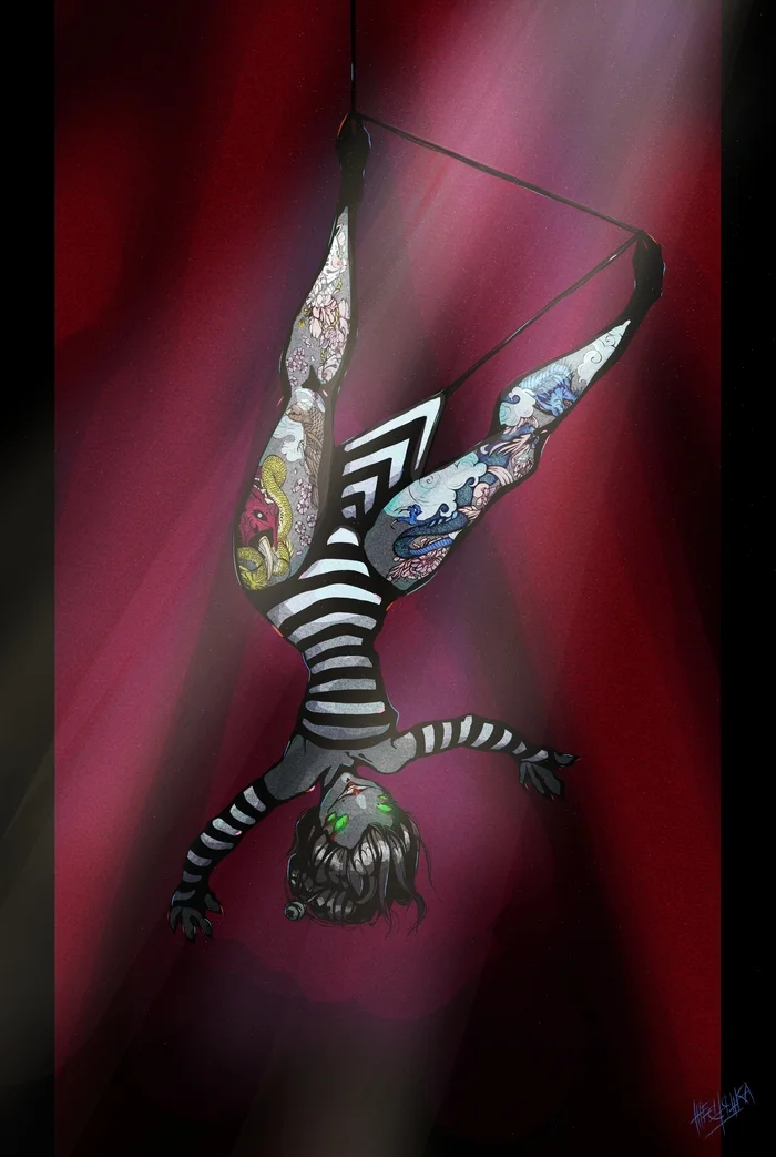 Circus mood - My, Artist, Drawing, Art, Creation, Digital drawing, Longpost