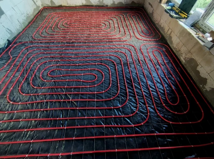 September 10, 2024. DNP MIRROR, part 1 - My, Warm floor, Installation of heating systems, Heating, Plumber, Home construction, Quality, Aesthetics, Perfectionism, Longpost