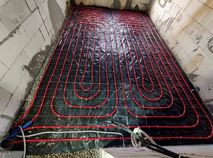 September 10, 2024. DNP MIRROR, part 1 - My, Warm floor, Installation of heating systems, Heating, Plumber, Home construction, Quality, Aesthetics, Perfectionism, Longpost