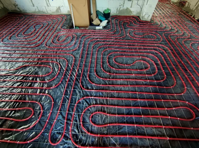 September 10, 2024. DNP MIRROR, part 1 - My, Warm floor, Installation of heating systems, Heating, Plumber, Home construction, Quality, Aesthetics, Perfectionism, Longpost