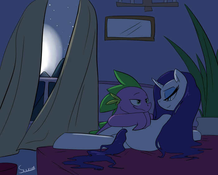 In the room - My little pony, Spike, Rarity, MLP Edge