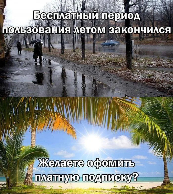 It's already drizzling in St. Petersburg... - Hardened, Picture with text, Humor, Weather