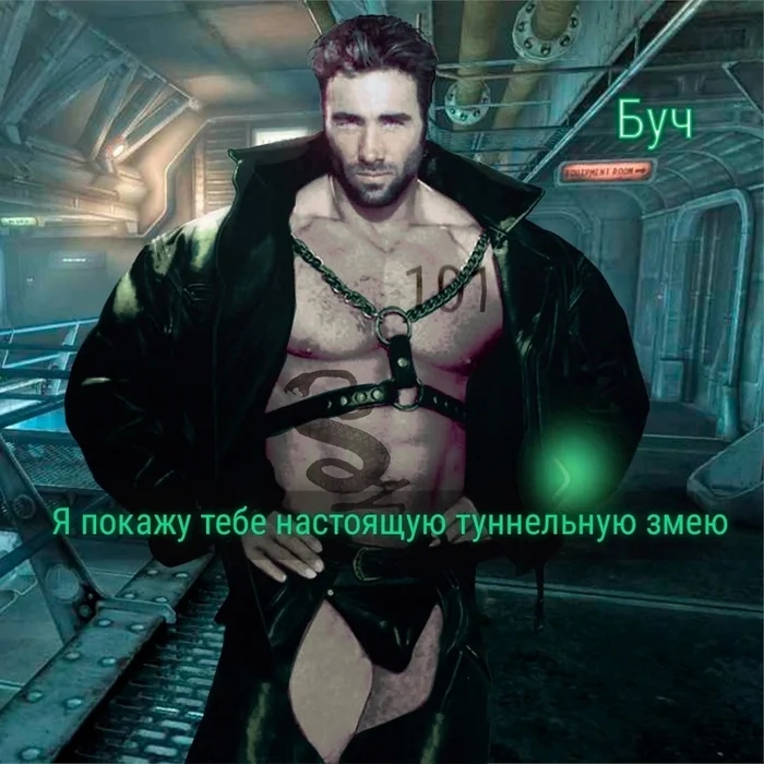 Змея - Fallout 3, Буч, Укус змеи, Змея, Убежище, Gachimuchi