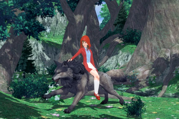 Riding Hood - My, Anime, Anime art, Render, Koikatsu, Little Red Riding Hood