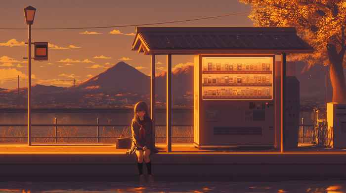  , Anime Art, Original Character, Seifuku, , 