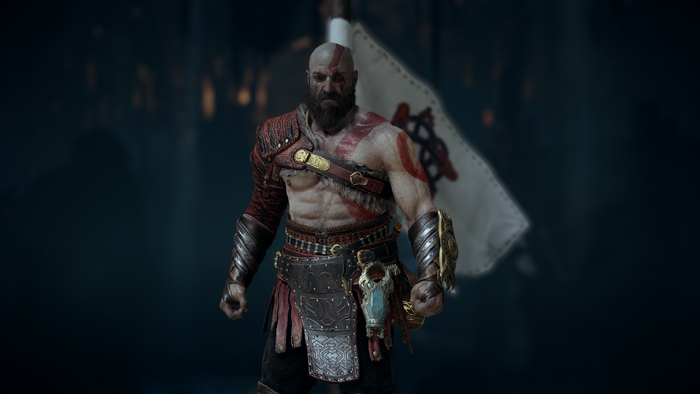 KRATOS God of War, , Game Art, Playstation, 