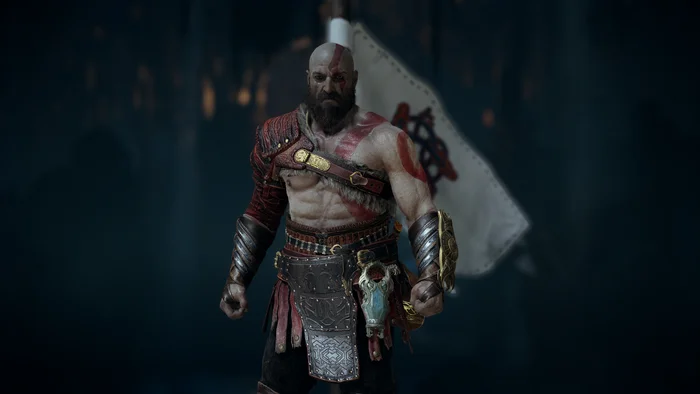 KRATOS - God of War, Игры, Game Art, Playstation, Кратос