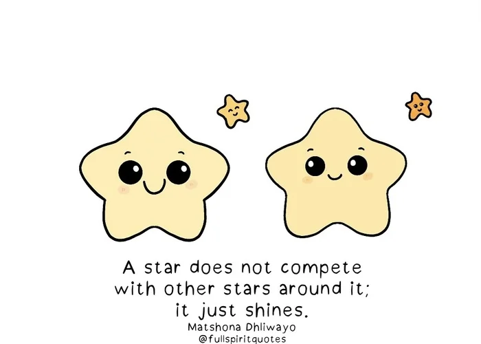 Just shine - Positive, Motivation, English language, Translated by myself, Picture with text, Stars, From the network