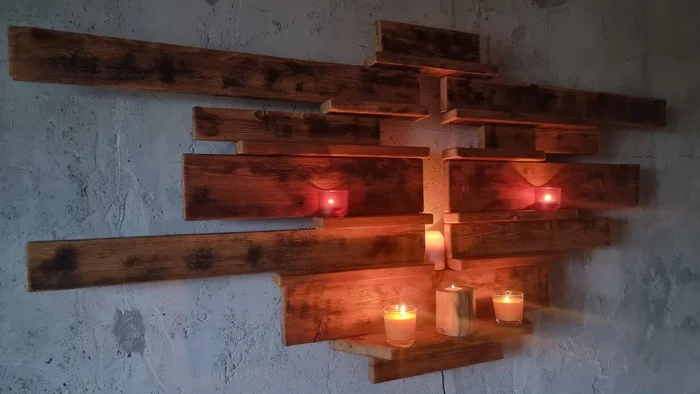 Cross. Wall panel. Solid wood. Larch board - My, Decor, Wood products, Cross, Interior, Panel, Interior Design, Woodworking, Master, Carpenter, Solid wood, Board, Furniture, Workshop, Linseed oil, LED Strip Light, Video, Longpost