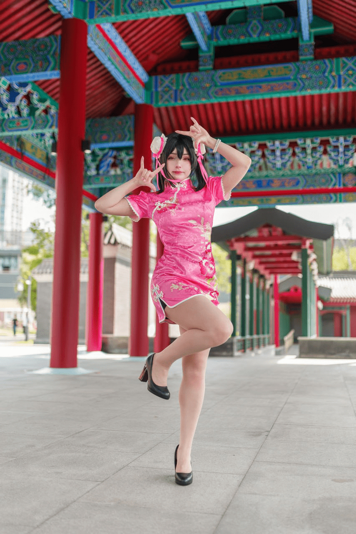  Нико из аниме «LoveLive! School Idol Project» в китайском наряде