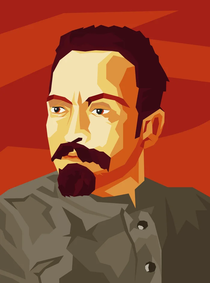 147 years ago Felix Edmundovich Dzerzhinsky was born - My, Art, Creation, Digital, Art, Illustrations, Dzerzhinsky, Revolutionaries, Birthday, the USSR, October Revolution