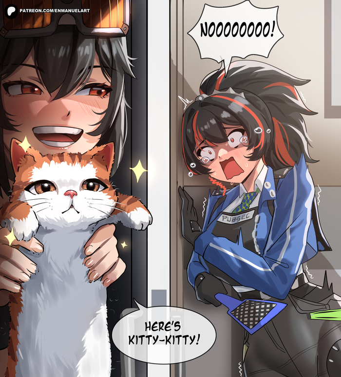  Enmanuelart20, , , Anime Art, Zenless Zone Zero, Zhu Yuan (zzz), Grace Howard (zzz)