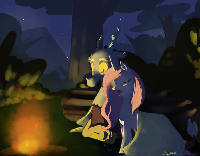 Have you seen the night? - My little pony, MLP Discord, Princess celestia