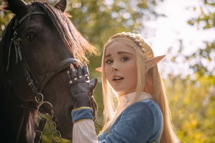 Зельда от Полины Шлячиной - Фотография, Косплей, Косплееры, Фотосессия, Princess Zelda, The Legend of Zelda, Лошади, Длиннопост