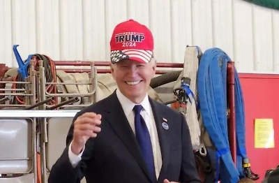 Biden, with a huge smile, pulled a cap with the inscription Trump 2024 on his head and was caught on video - Politics, Joe Biden, Donald Trump, 11 September, Video