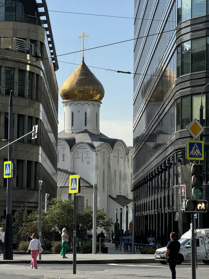 Just a photo - My, The photo, Church, Moscow, Text, City walk