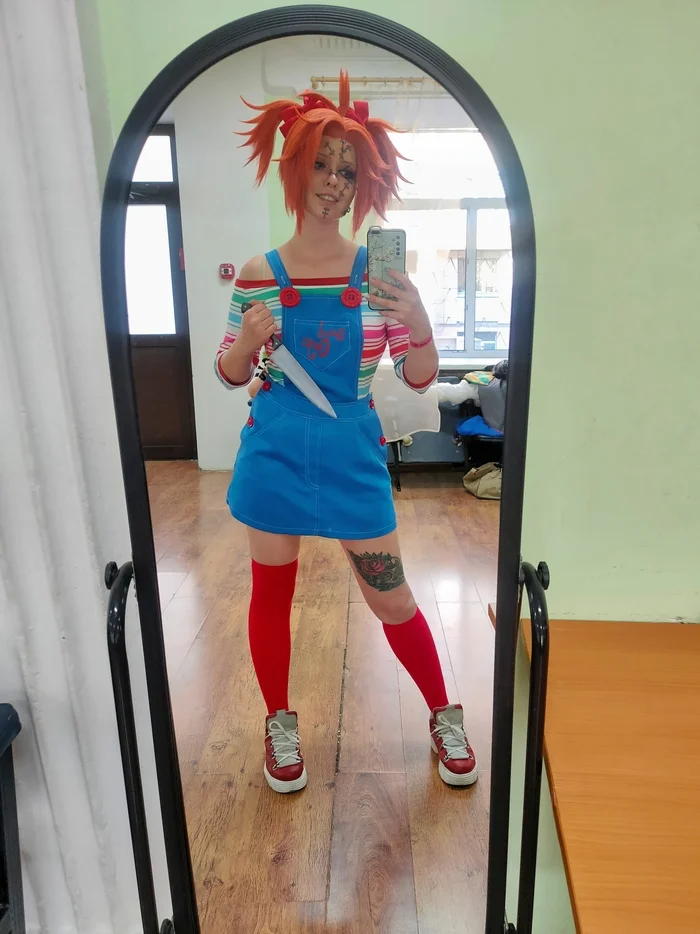 Chucky figure cosplay! - My, Chucky, Chucky doll, Cosplay, Cosplayers, The festival, Kids games, Longpost, The photo