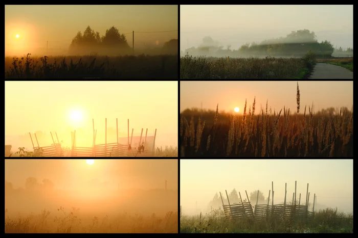 5am ??in the foggy Alps - My, Photographer, The photo, Morning, Village, Village, Fog, The sun, August, Relaxation, Walk, Longpost