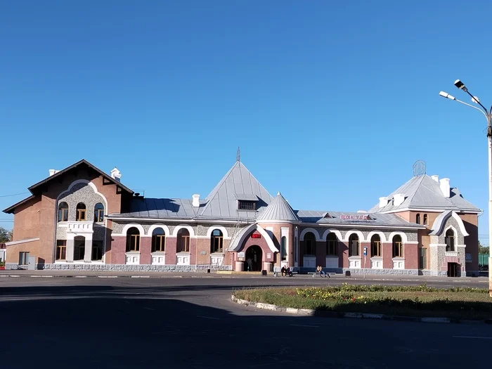 Railway station Blagoveshchensk - Railway, Railway station, Monument, Longpost, Architecture, The photo