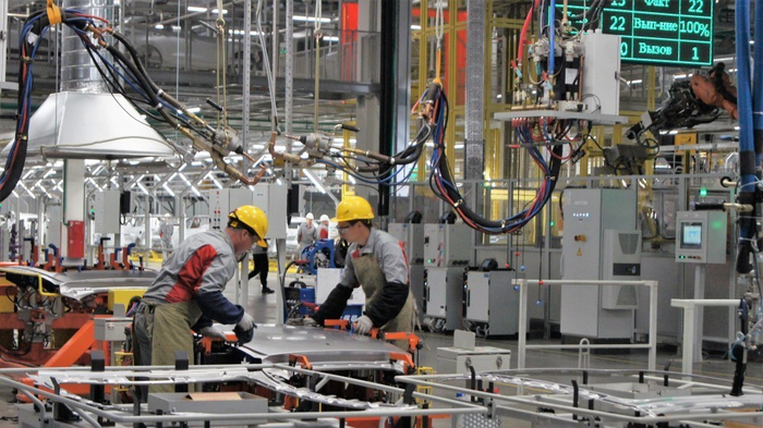Рабочий процесс на заводе Haval под Тулой