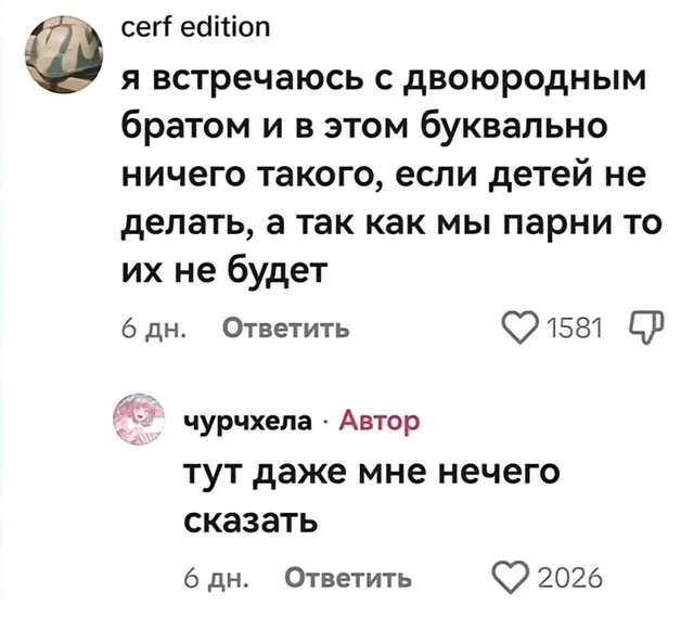 Да тут всем нечего добавить - Юмор, Абсурд, Картинка с текстом, Twitter, Комментарии, Инцест, Отношения, Скриншот, Странный юмор, Парни, ЛГБТ